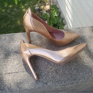 Ted Baker Metallic Rose Gold Heels